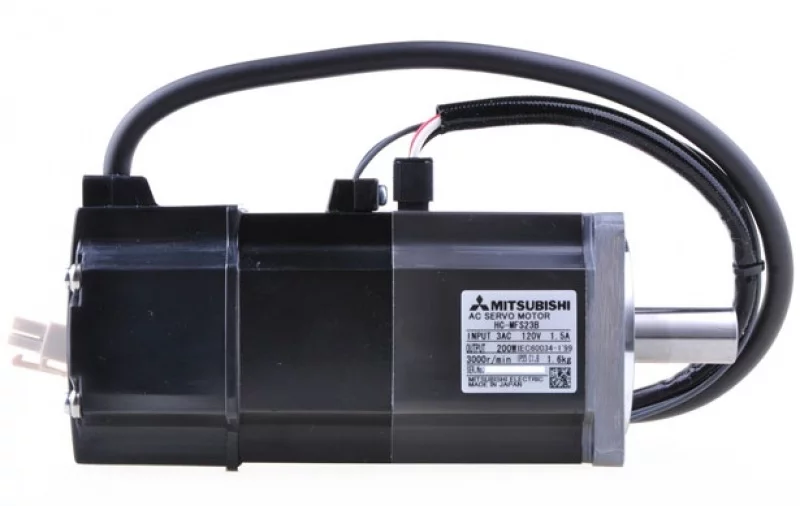 Серводвигатель HC-MFS23B оснащен тормозом